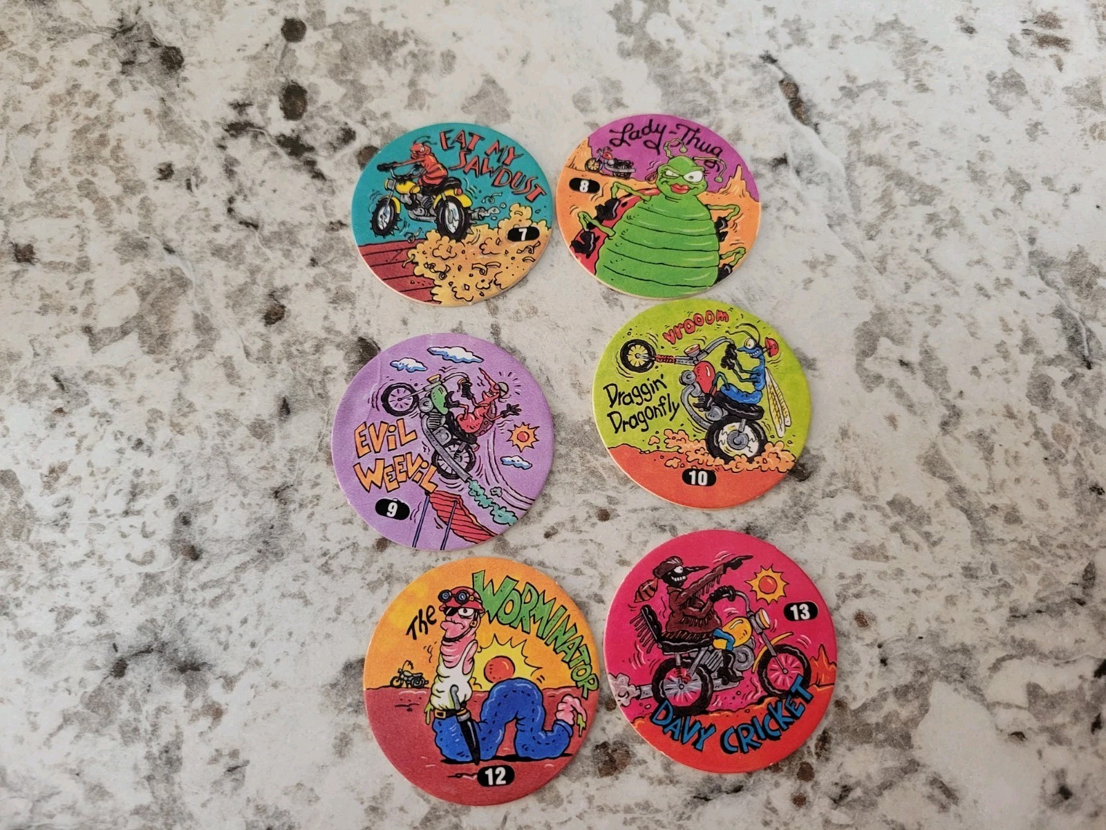 Vintage 1994 Official Slammer Jammer Pogs Milk Caps Imperial Lot of 21 RARE