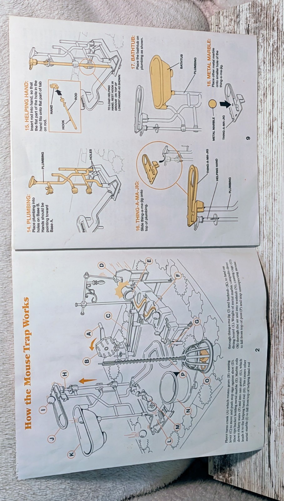 1994 MouseTrap Board Game Milton Bradley With Manual Missing 8 Cheese Pcs