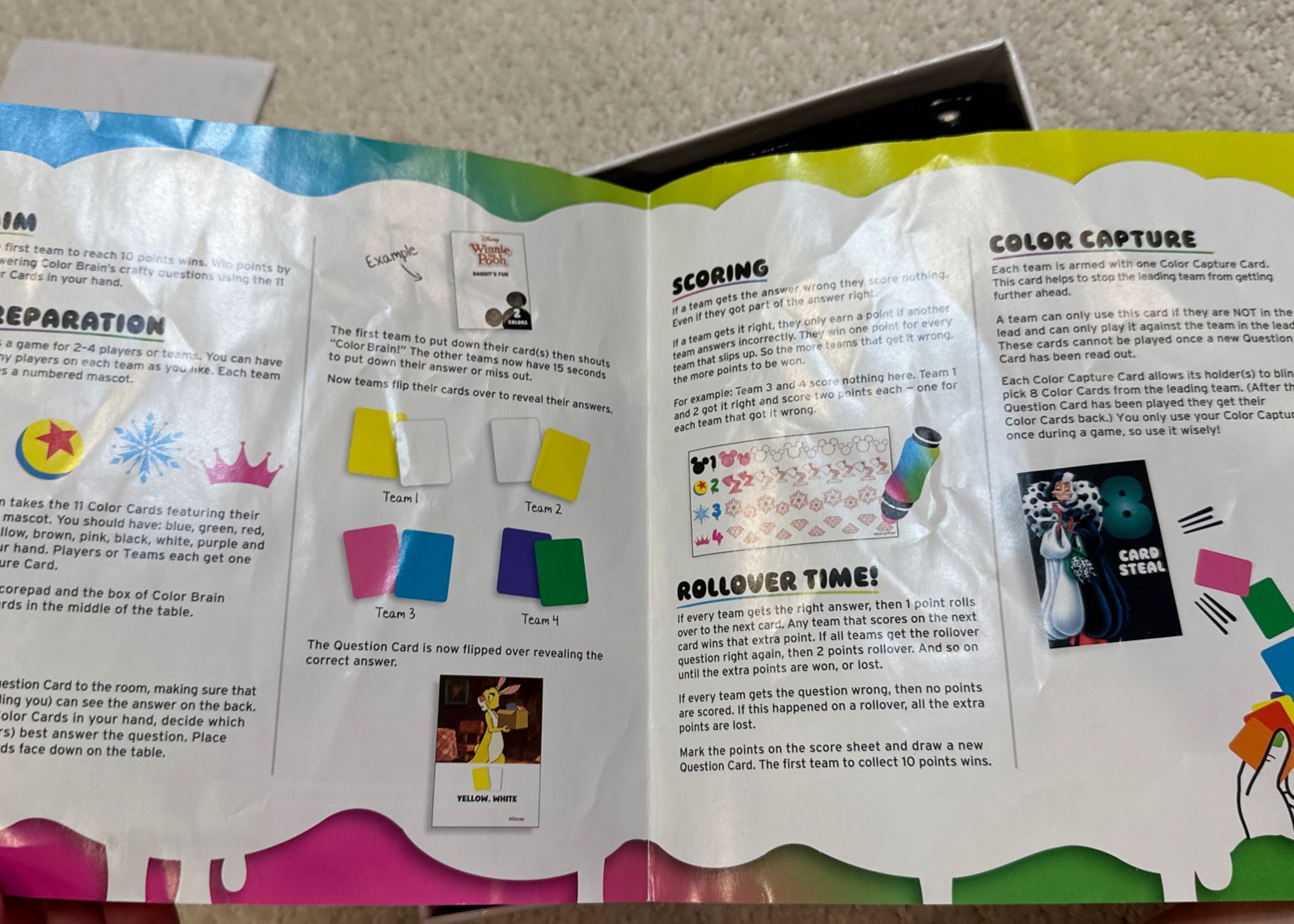 Disney Edition / Color Brain Game / Ready To Roll (2 To 10 Players) Ages 8+
