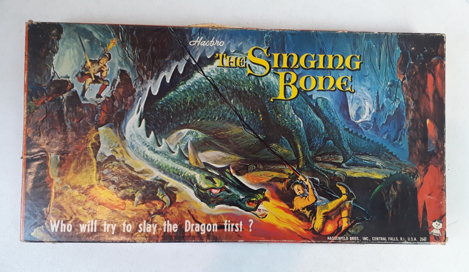The Singing Bone Dragon Board Game Hassenfeld Hasbro Vintage 1962 Fantasy 125