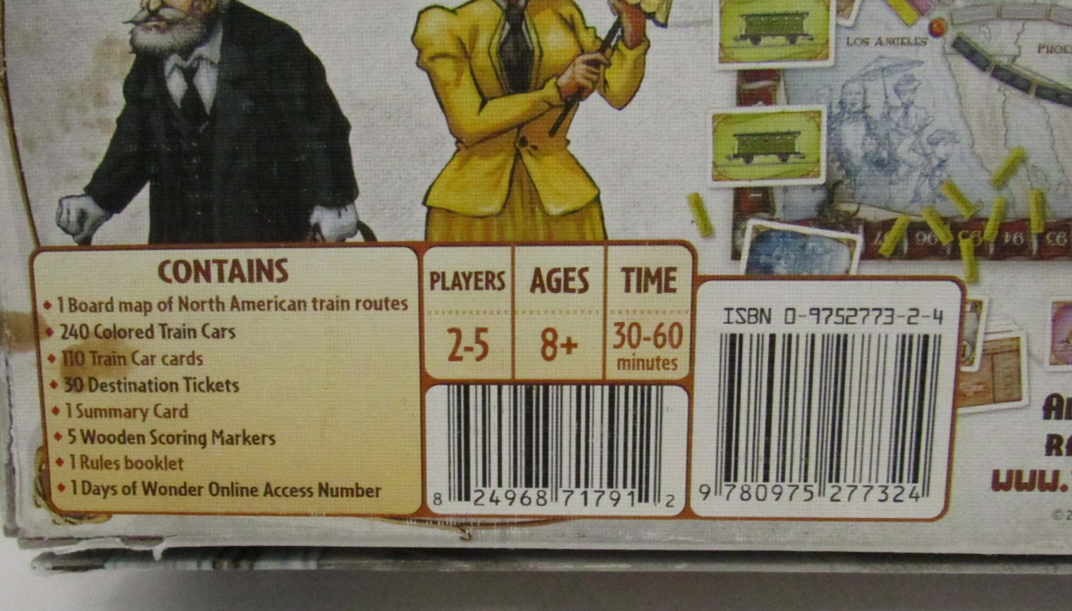 Ticket To Ride Days Of Wonder Board Train Game Alan Moon 2007 Travel Adventure