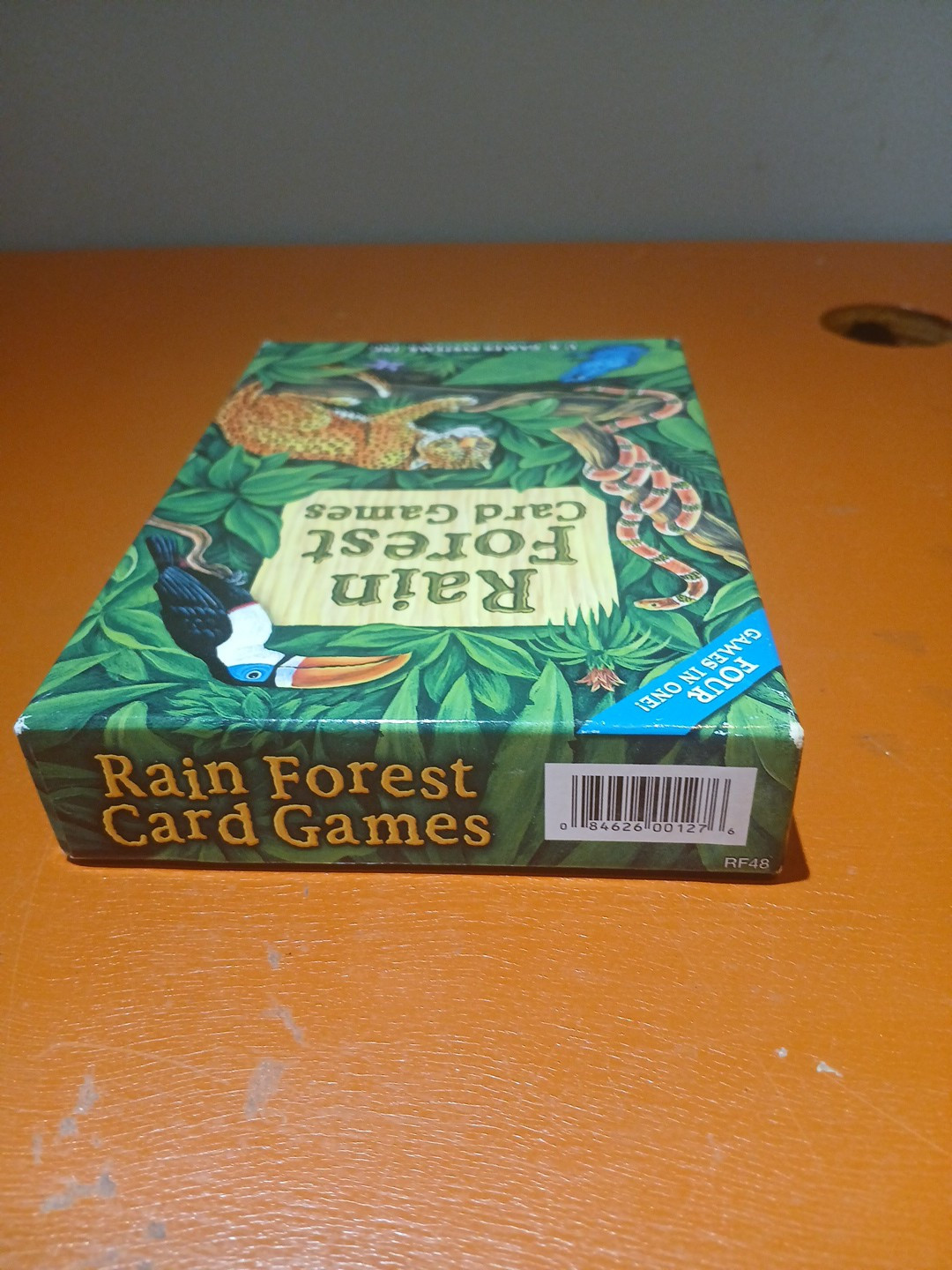Rain Forest Card Games Four Games in One New Open Box U.S. Games System Inc UU