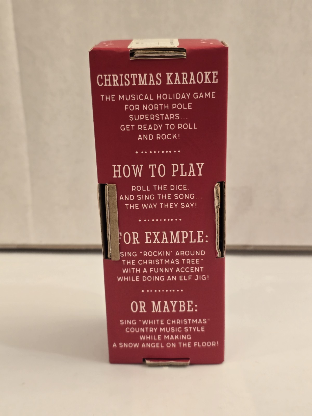 DEMDACO Christmas Karaoke Dice (Holiday Party Starter) Used: FREE SHIPPING