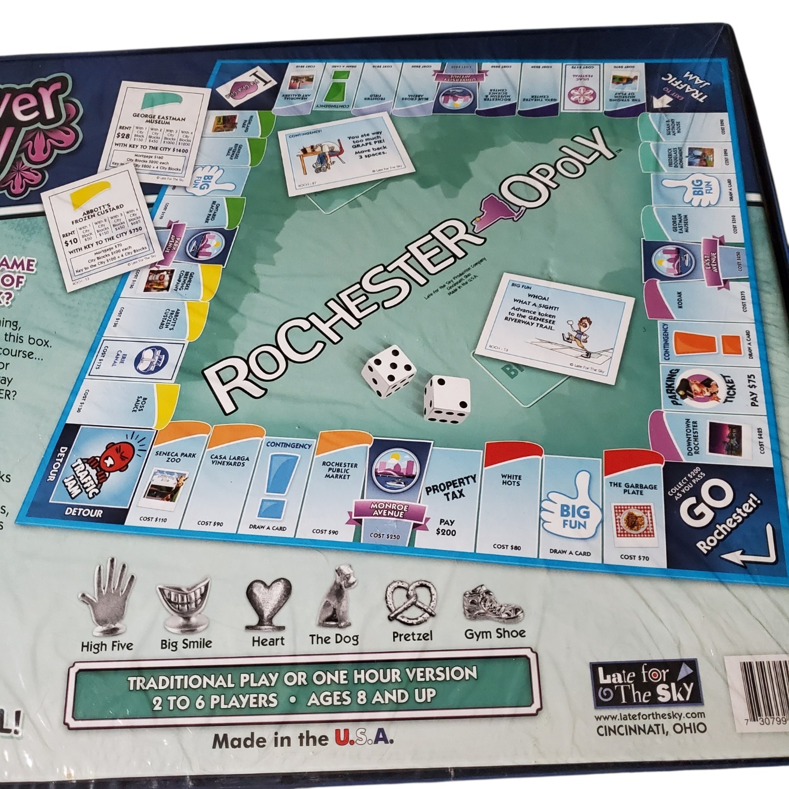 Late for the Sky: Rochester NY – Opoly Monopoly Board Game NEW IN SEALED BOX!!
