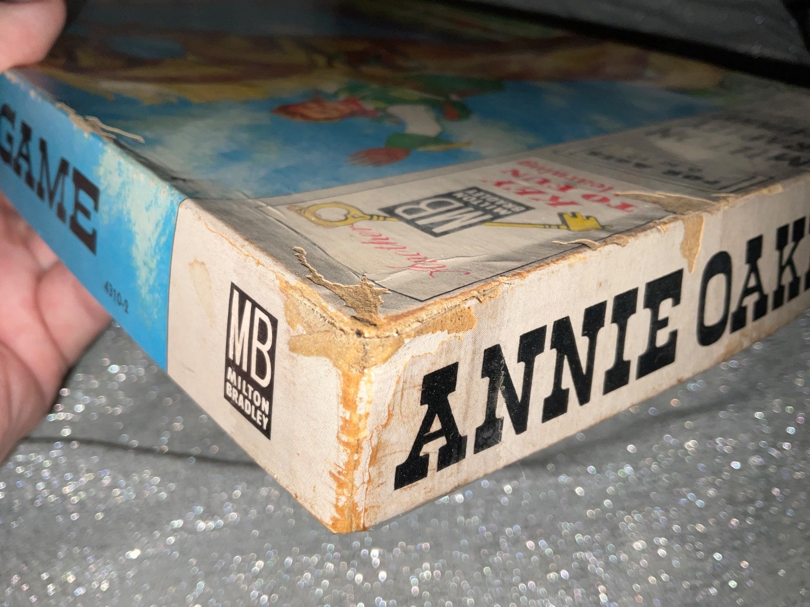 Vtg 4310-2 Annie Oakley Board Game Western Milton Bradley 100% Complete! See Pic
