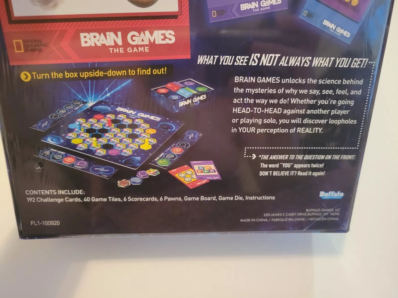 National Geographic Channel Brain Games The Game Board Game NEW SEALED