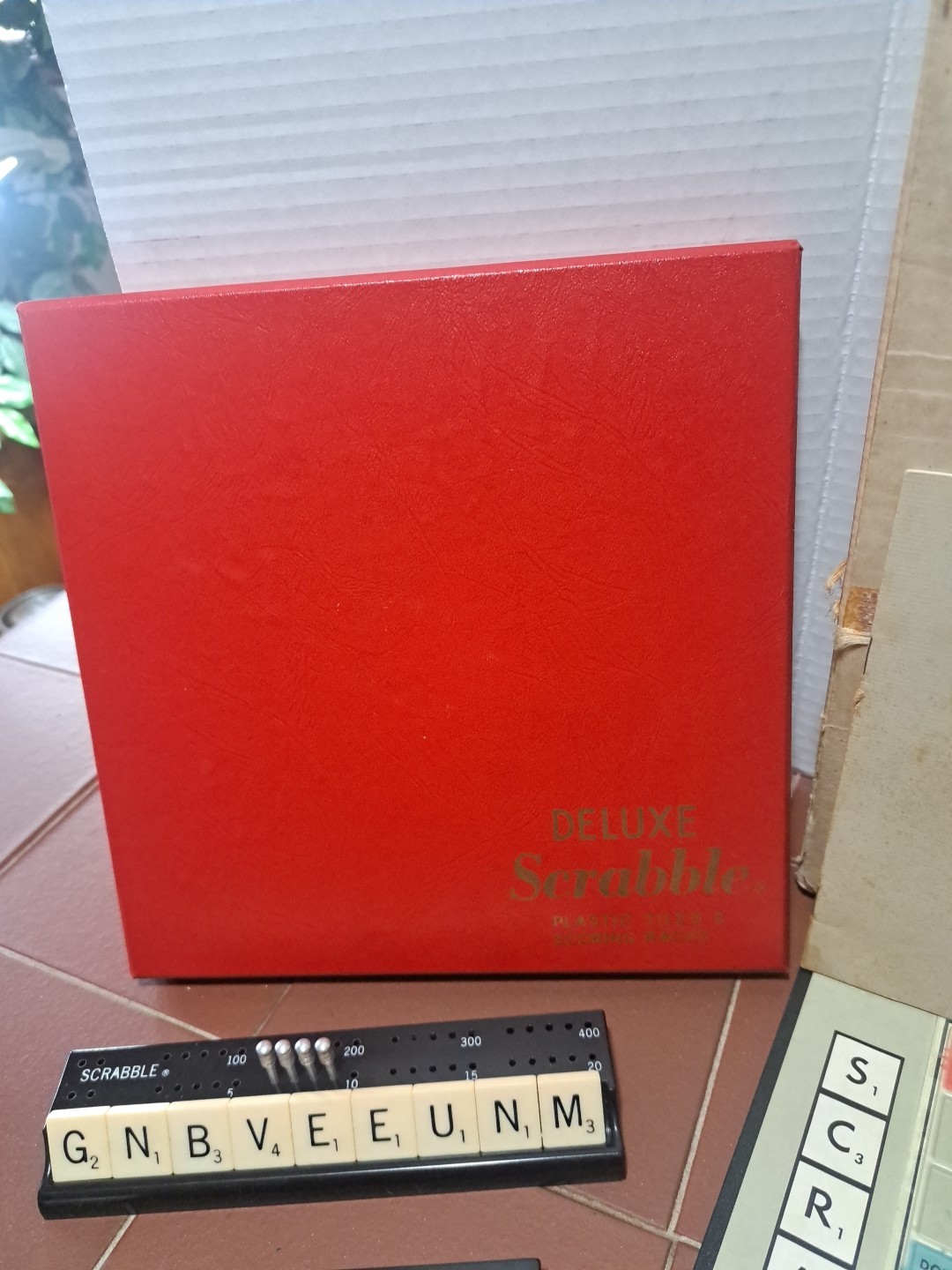 Vintage #71 Turntable SCRABBLE Crossword Game Deluxe Revolving Board 100 Tiles