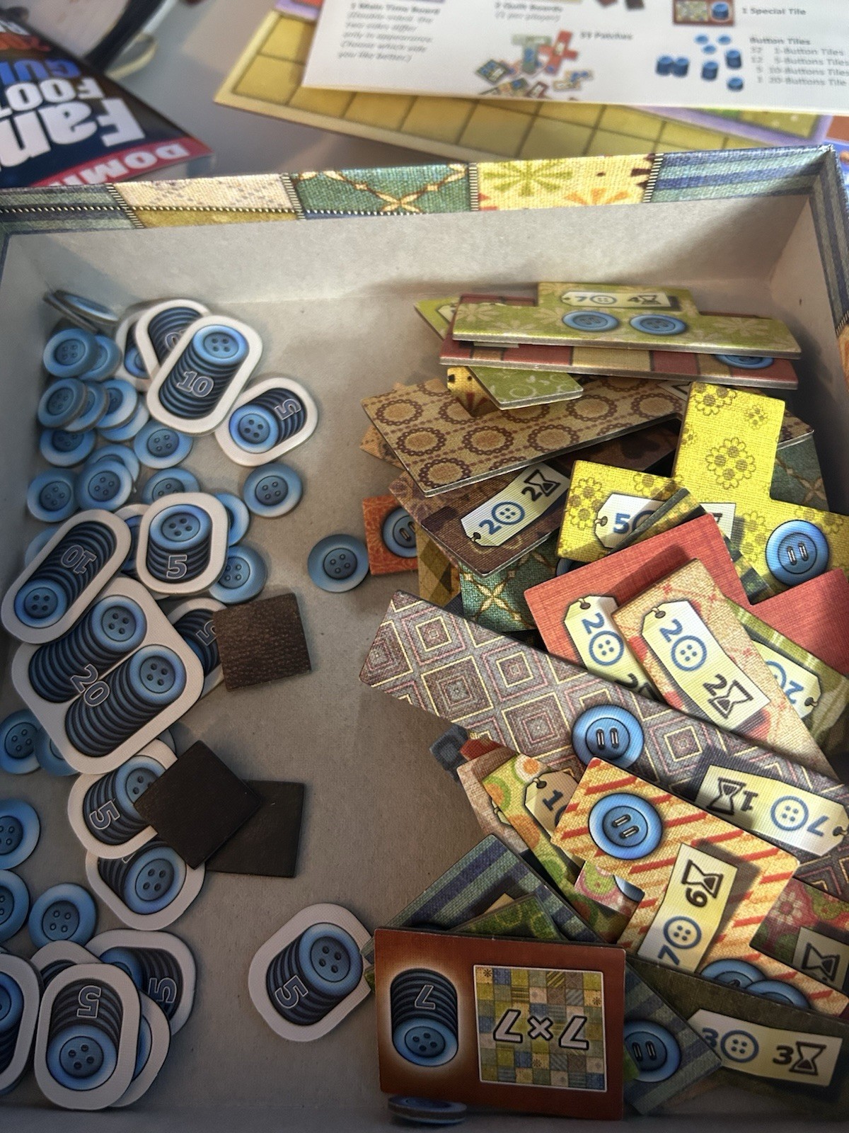 Patchwork Board Game by Uwe Rosenberg Lookout Games – COMPLETE!