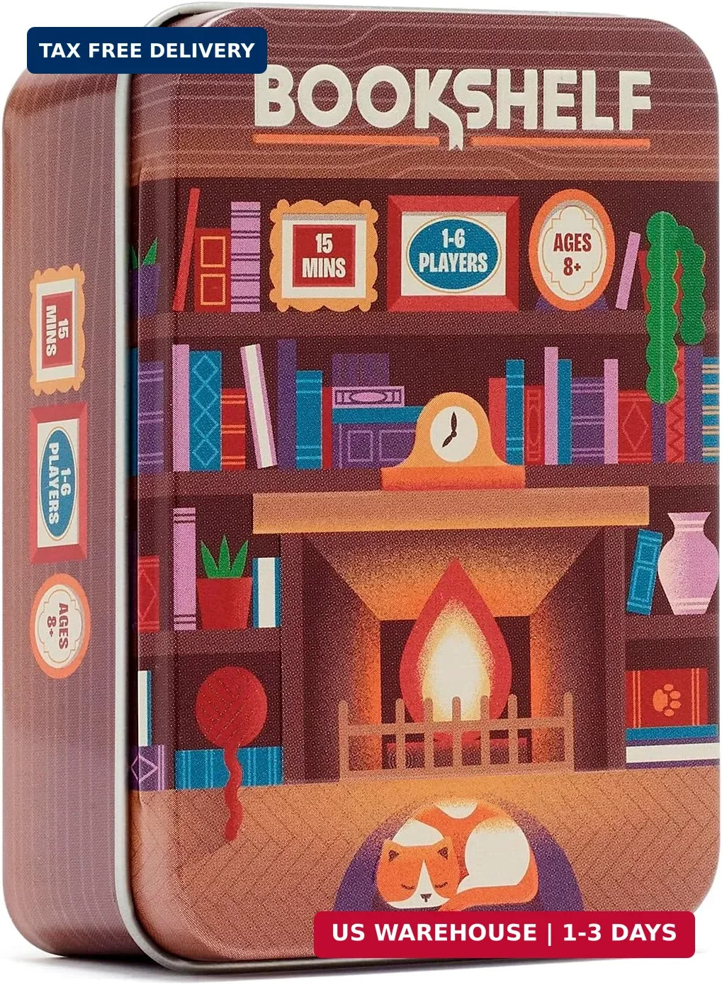 Bookshelf By Alley Cat Games Ages 8 2-4 Players Cooperative Stacking Game Skill