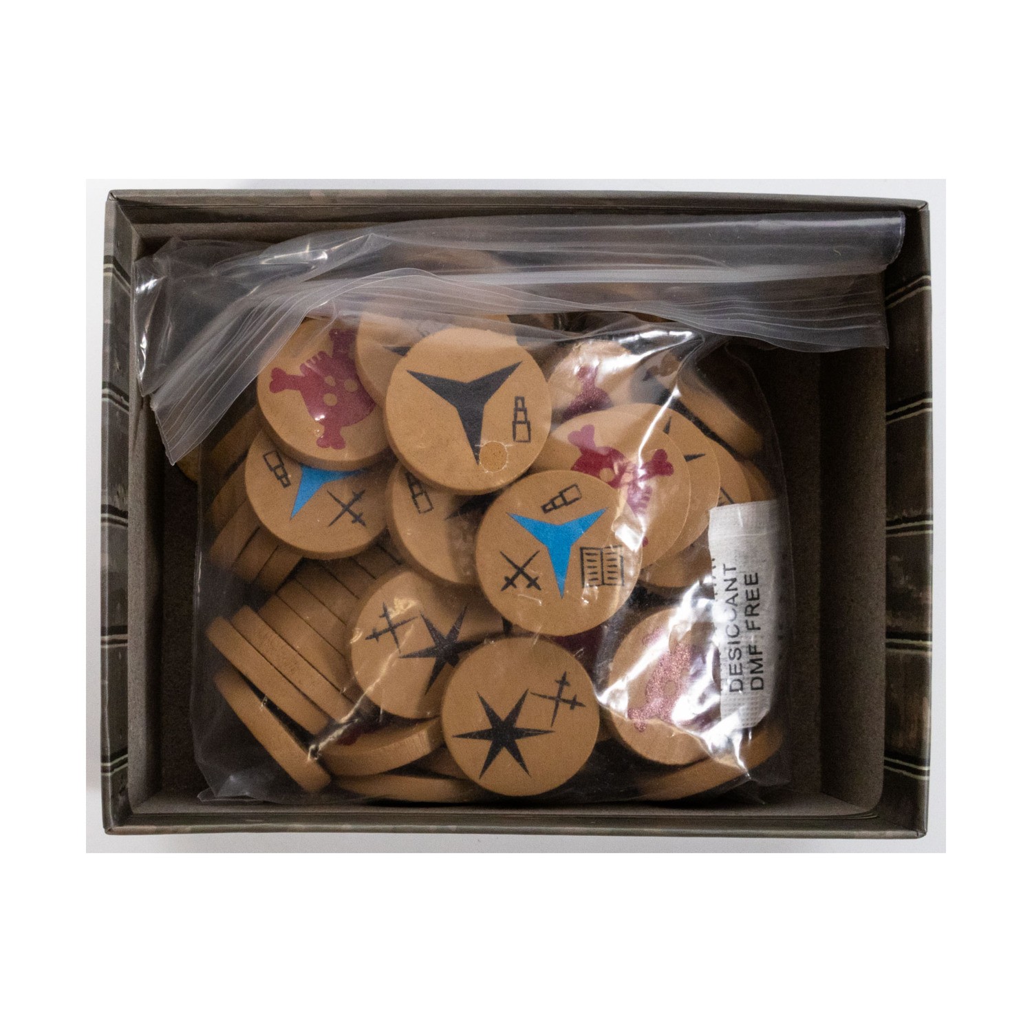 Kazoodoo Games Board Game Wood Skill Tokens – Salt & Sail SW (VG/New)
