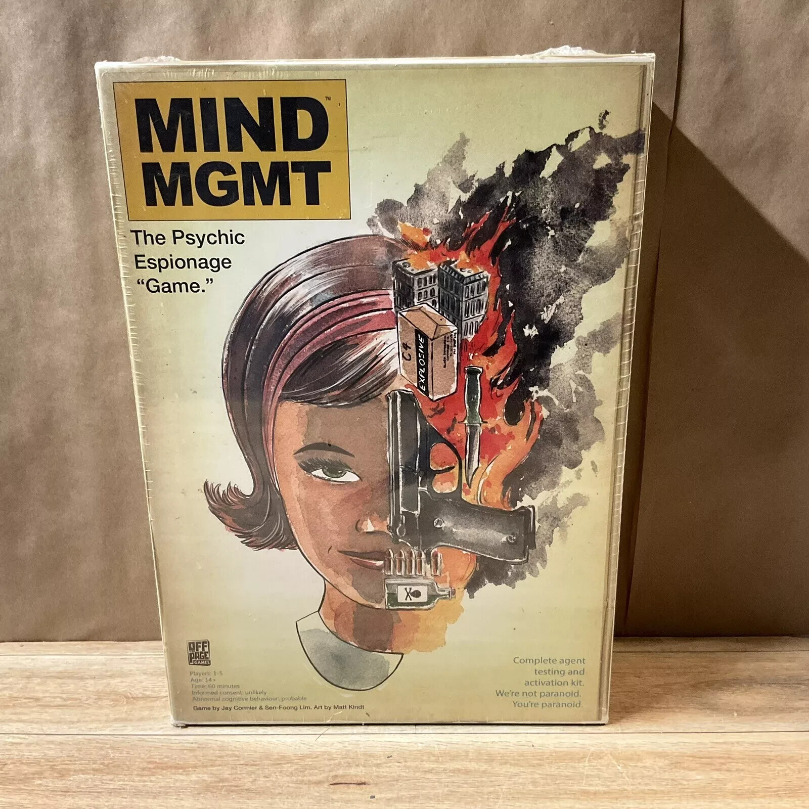 Mind MGMT Psychic Espionage Board Game NEW Sealed Off The Page Games