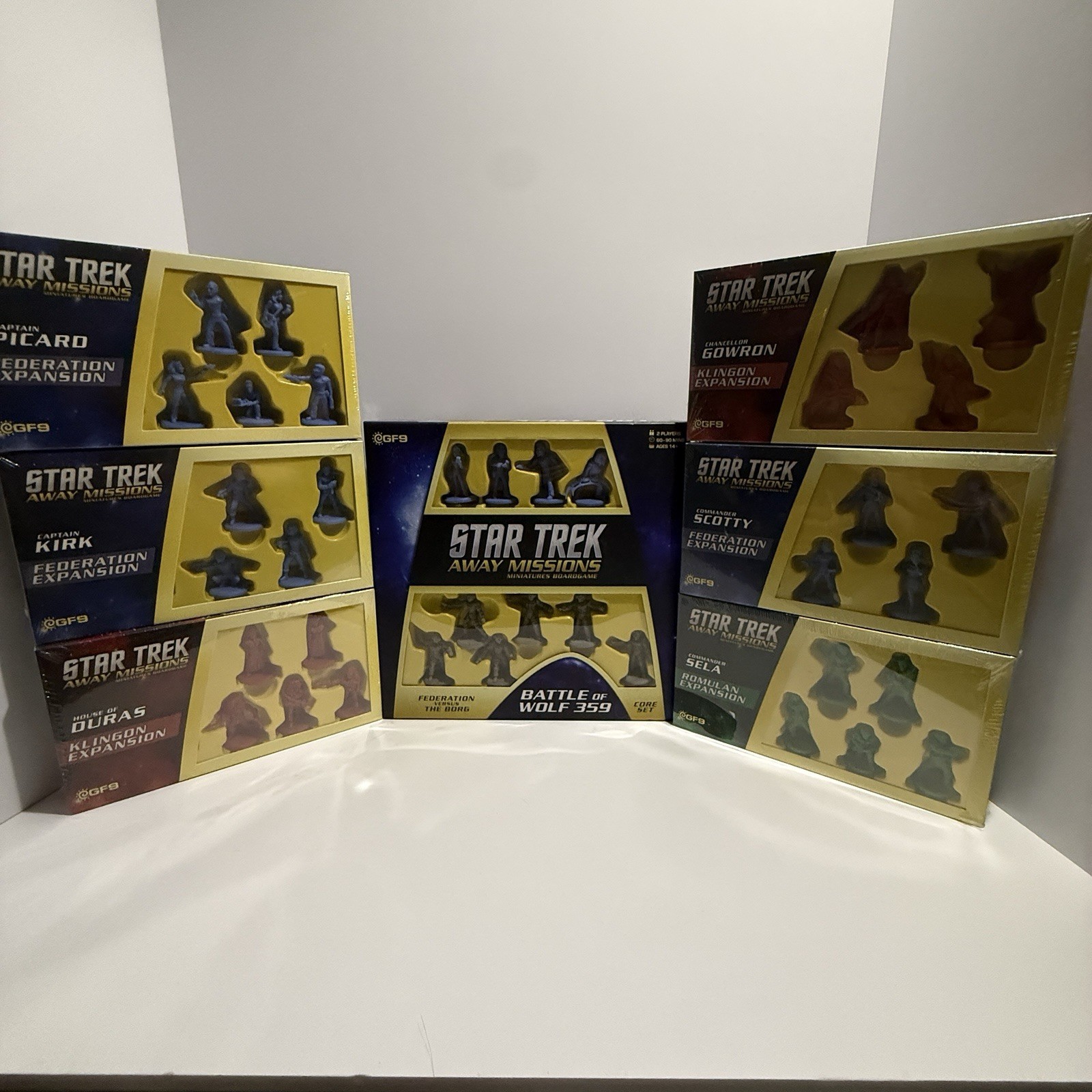 Star Trek Away Missions Board Game w/ 6 Expansions Gale Force Nine – Complete