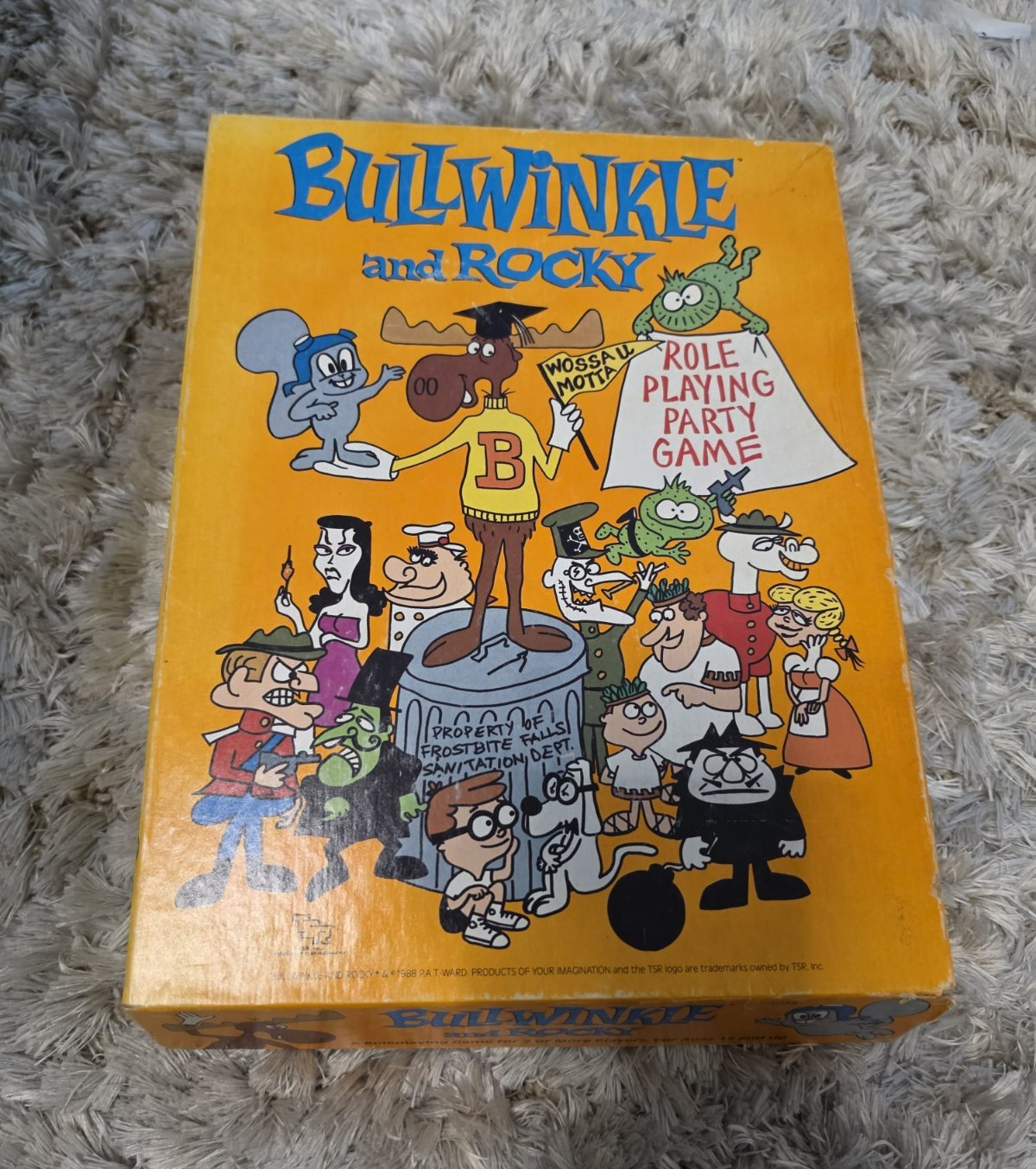 TSR Bullwinkle and Rocky Role Playing Game, 2+ Players, Ages 12+ MPN 1035