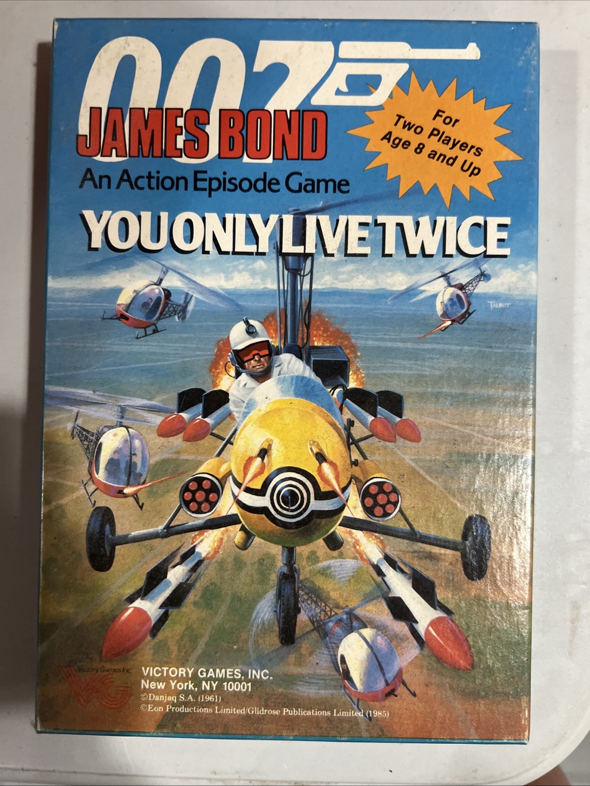 Vintage 1985 James Bond 007 You Only Live Twice Action Episode Game