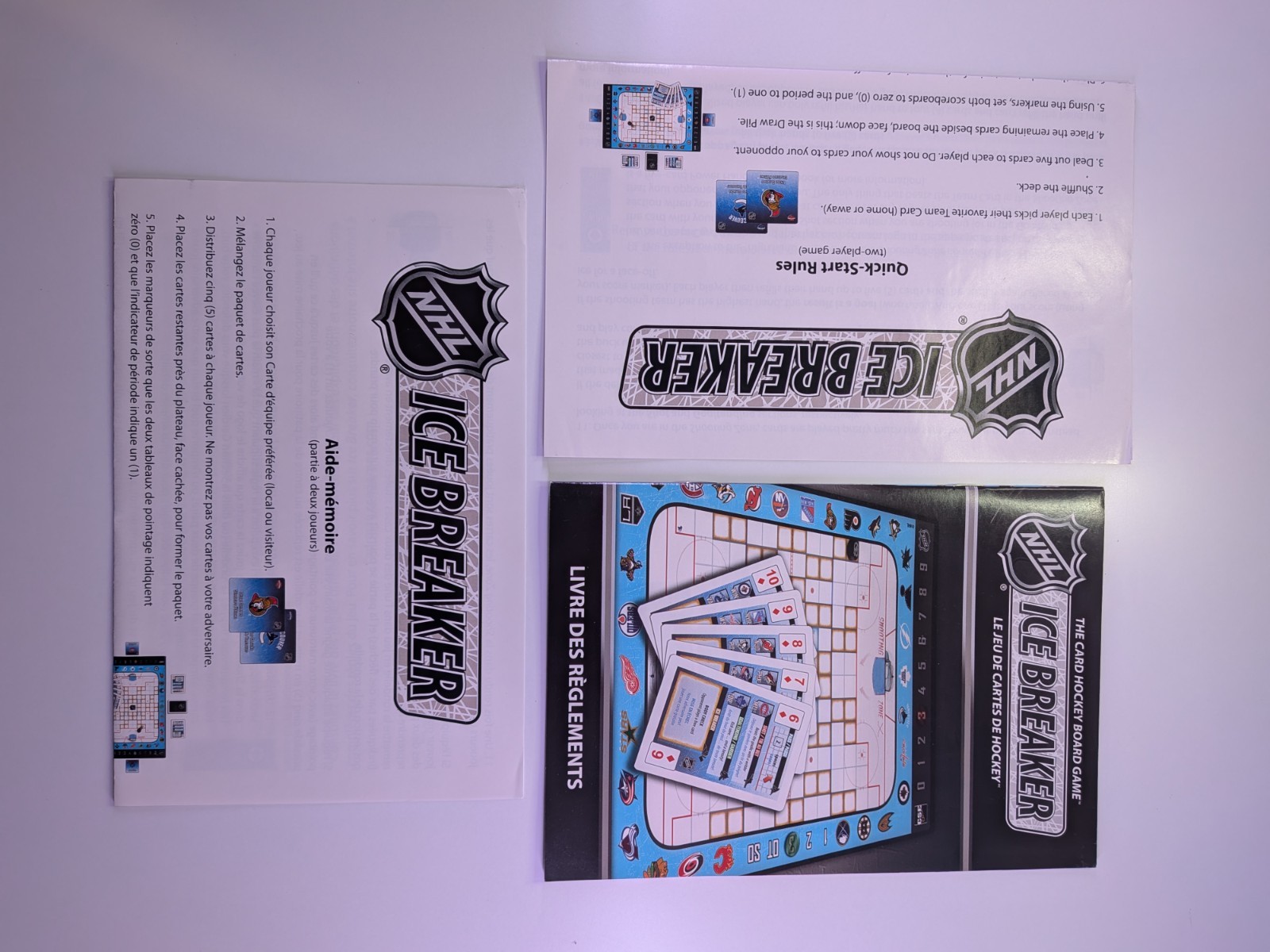 CSE Games NHL Ice Breaker Card Hockey Game Award Winner Complete CIB