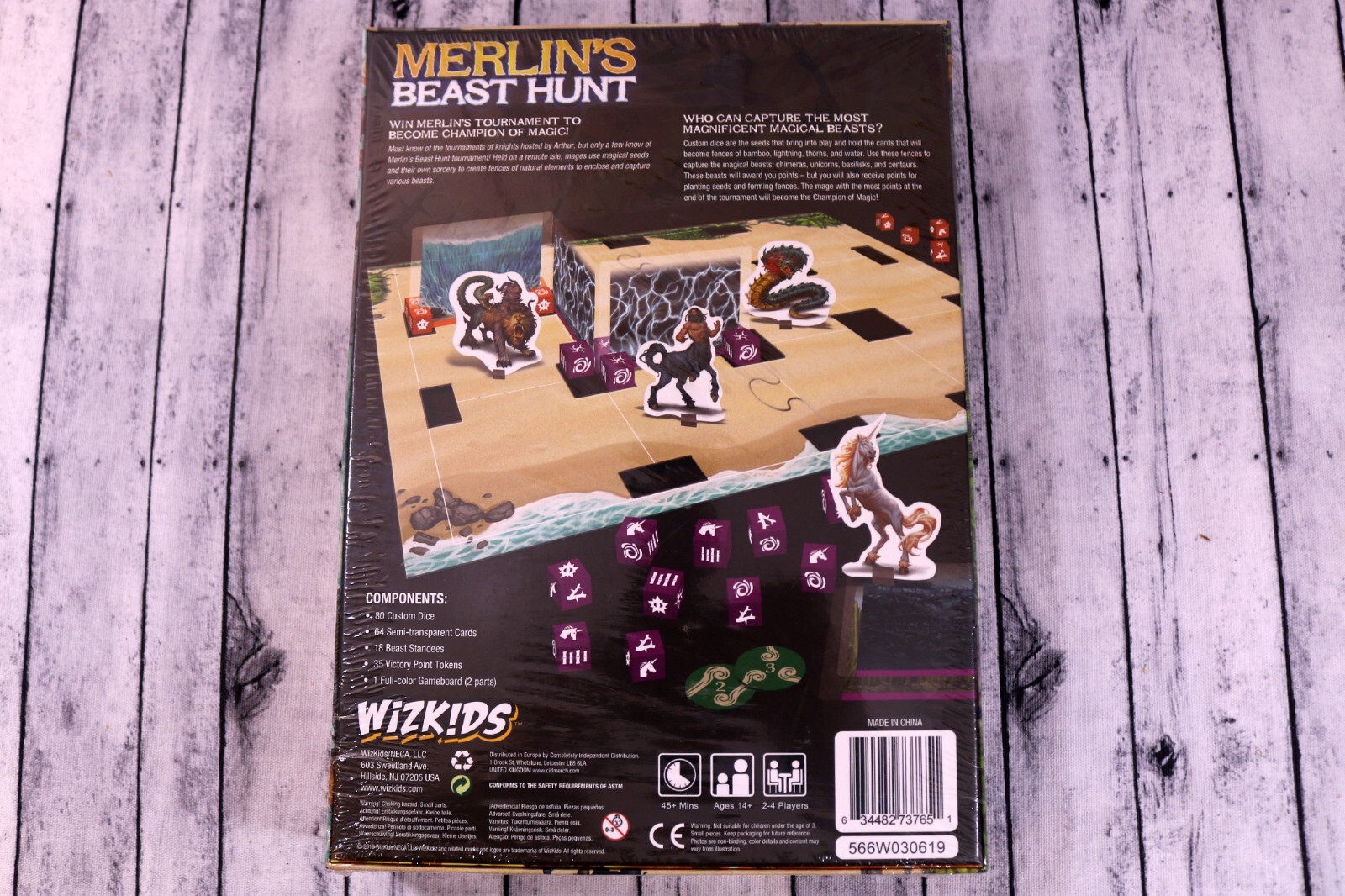 Merlin’s Beast Hunt Board Game – Ian Bach – by WizKids/NECA, New Sealed
