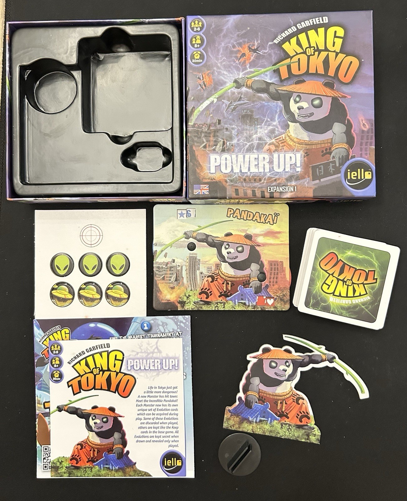 King of Tokyo Power Up! Expansion 1 1st Edition iello Board Game Complete