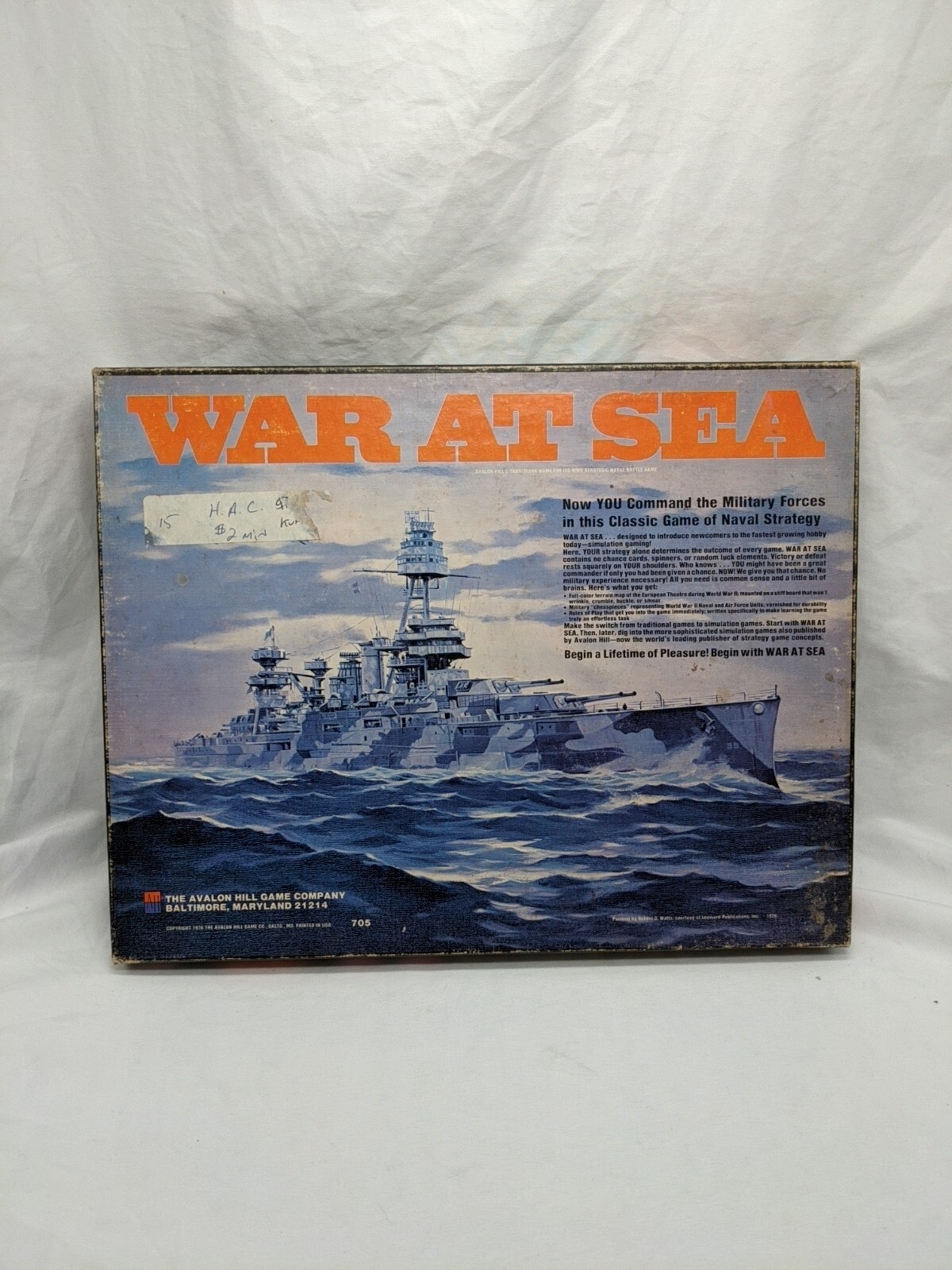 Avalon Hill War At Sea Board Game Complete