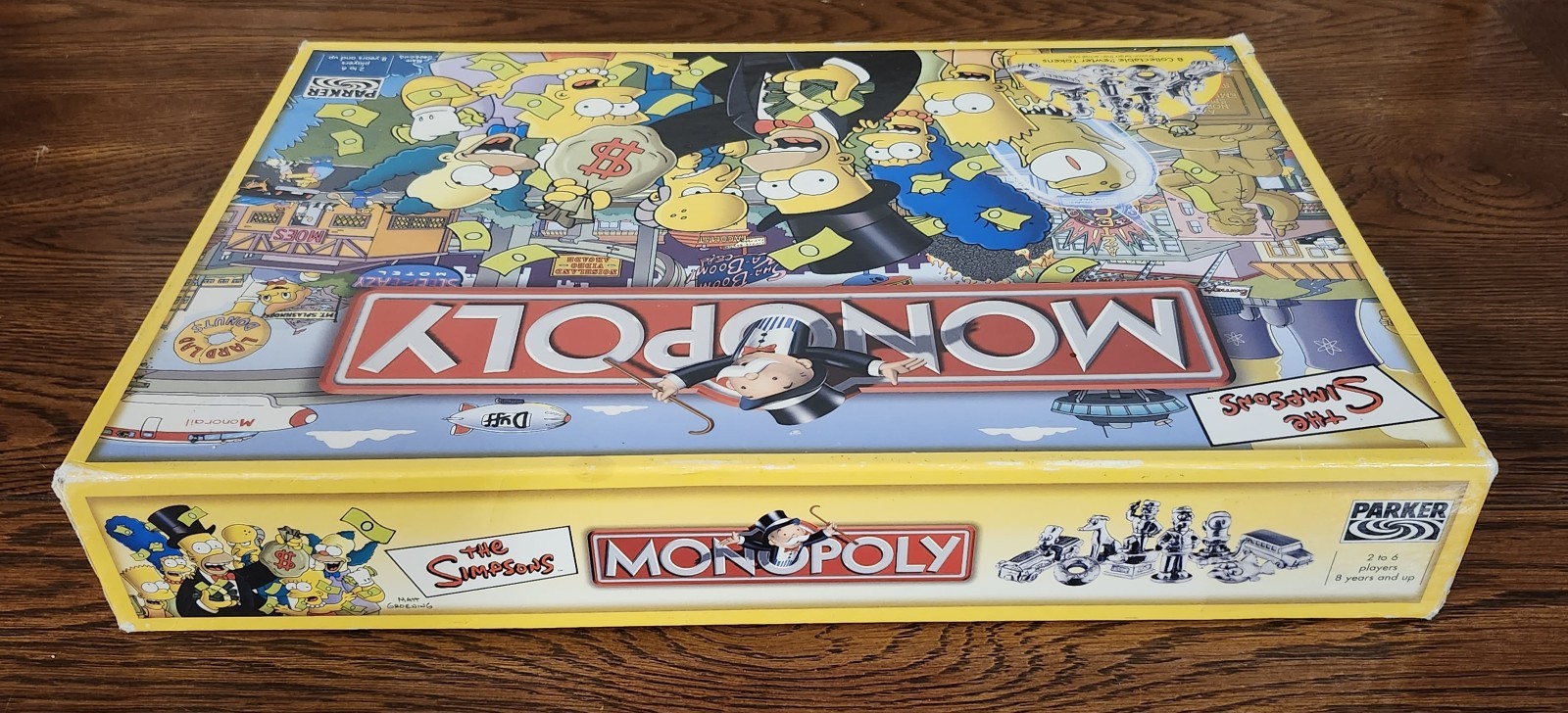 Rare UK Version The Simpsons Monopoly 2003 Boardgame 99% Complete USA SHIPPER