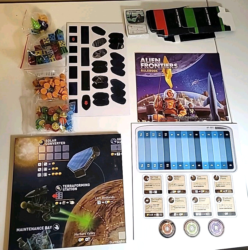 Alien Frontiers 2014, Clever Mojo Games, Complete Opened, Unpunched
