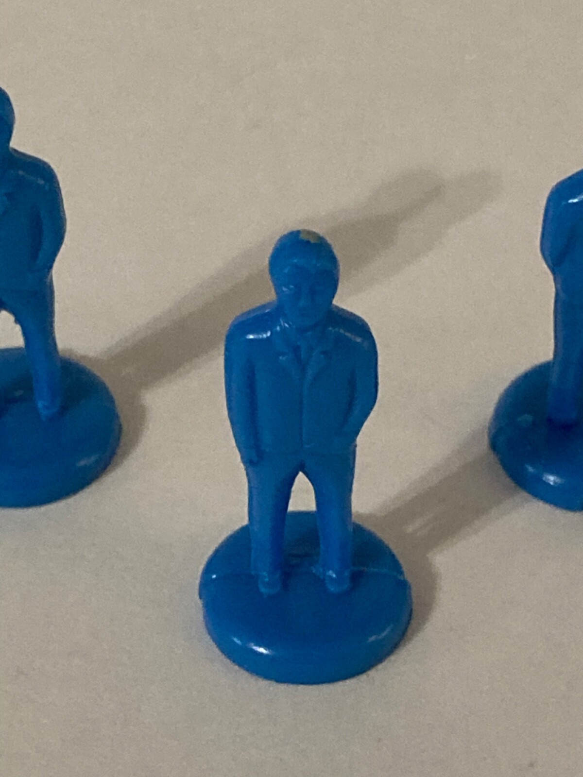 James Bond 007 Secret Agent game pieces, 3 Secret Agent Pawns, MB 1964
