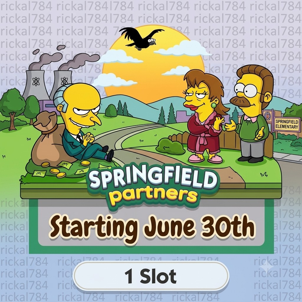 Monopoly_Partner_Event _Go⚡️ Springfield PARTNERS x1 Slot 4 hours 🟢