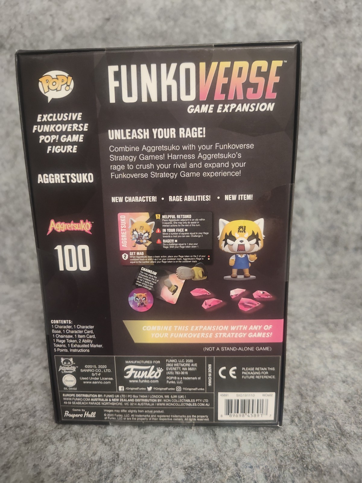 Funkoverse Aggretsuko 100 Game Expansion Sealed Box