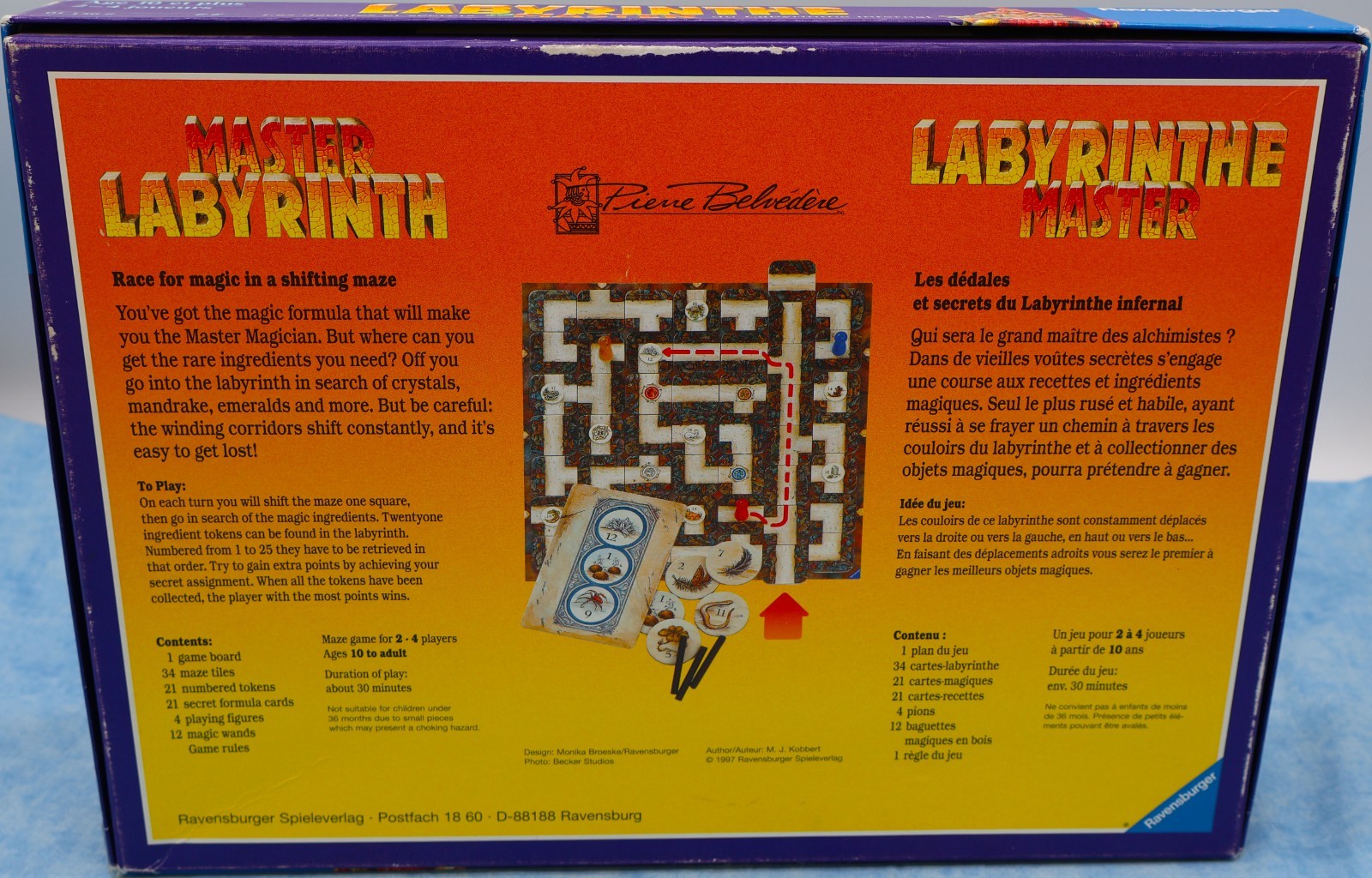 Master Labyrinth Board Game Ravensburger 1997 Vintage Near Complete