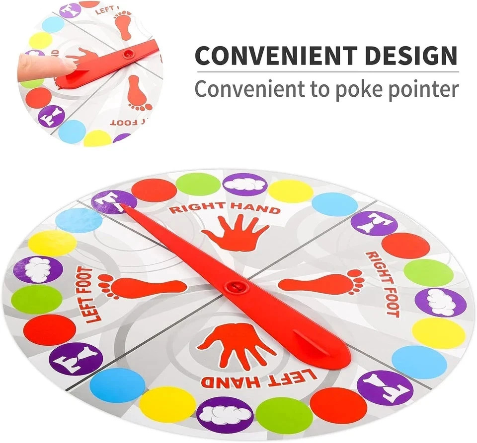 Twister Family Kid Children Classic Funny Party Body Game More Moves Indoor Game
