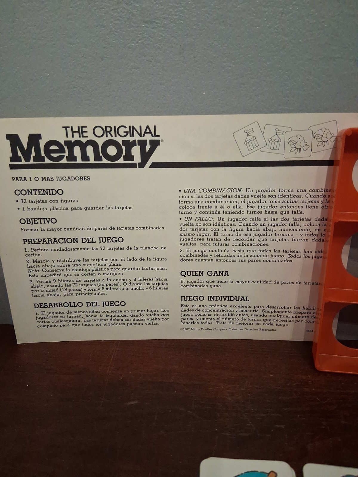 Lot of 2 Vtg 1980’s Milton Bradley THE ORIGINAL MEMORY Game & FRONTS AND BACKS