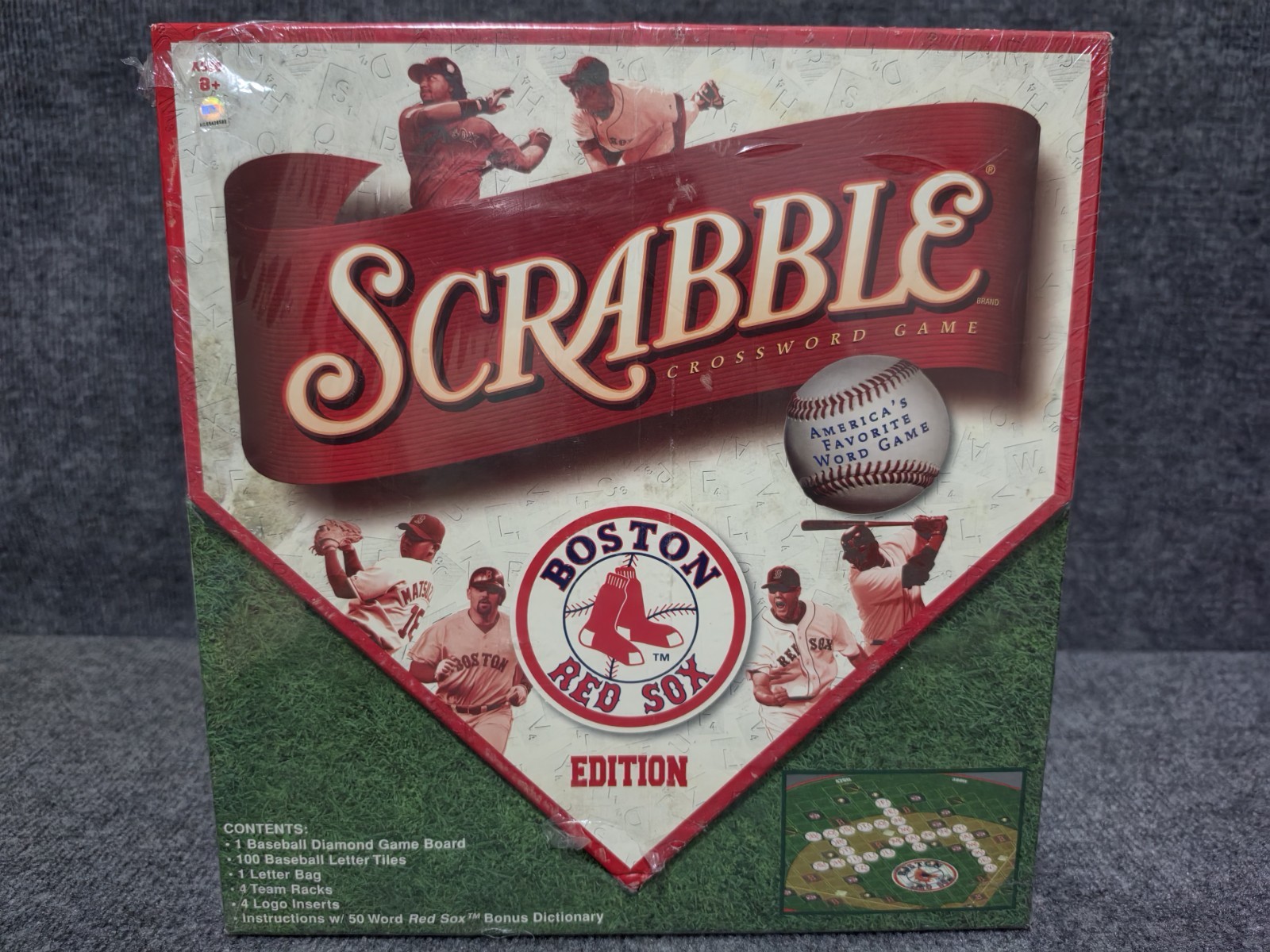Hasbro Scrabble Crossword Game BOSTON RED SOX Edition