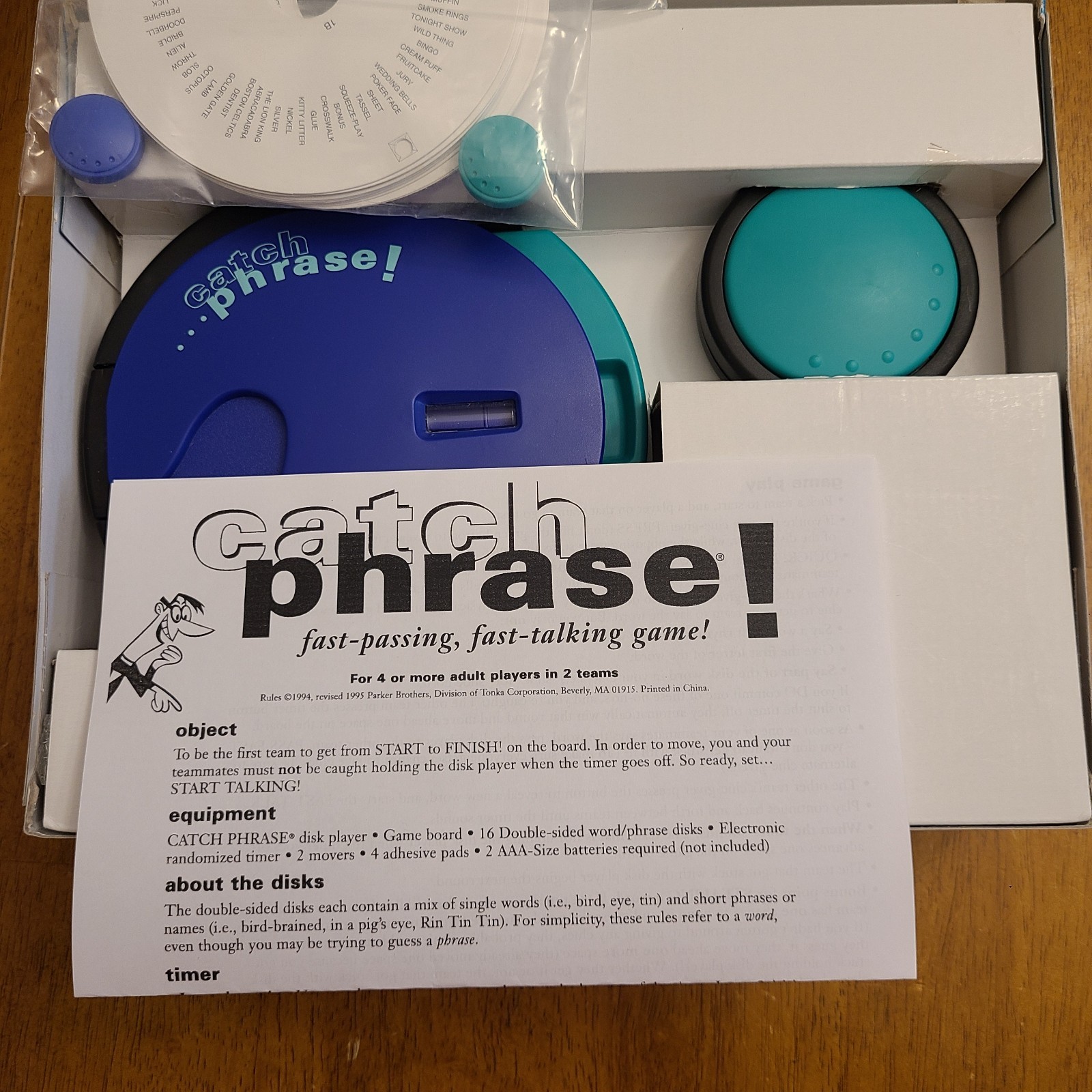 Catch Phrase Party Game 1994 Original Edition Parker Brothers Vintage