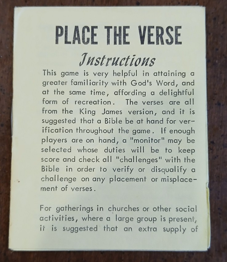 Dickson’s Inc. Two-2 Know Your Bible Games: True or False Quiz & Place the Verse