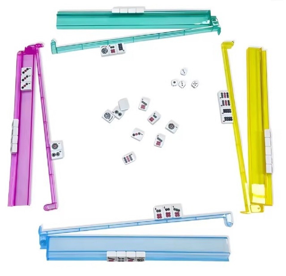 Mahjong Racks American Western Mah Jongg Combo Racks and Pushers Set /4 with Bag