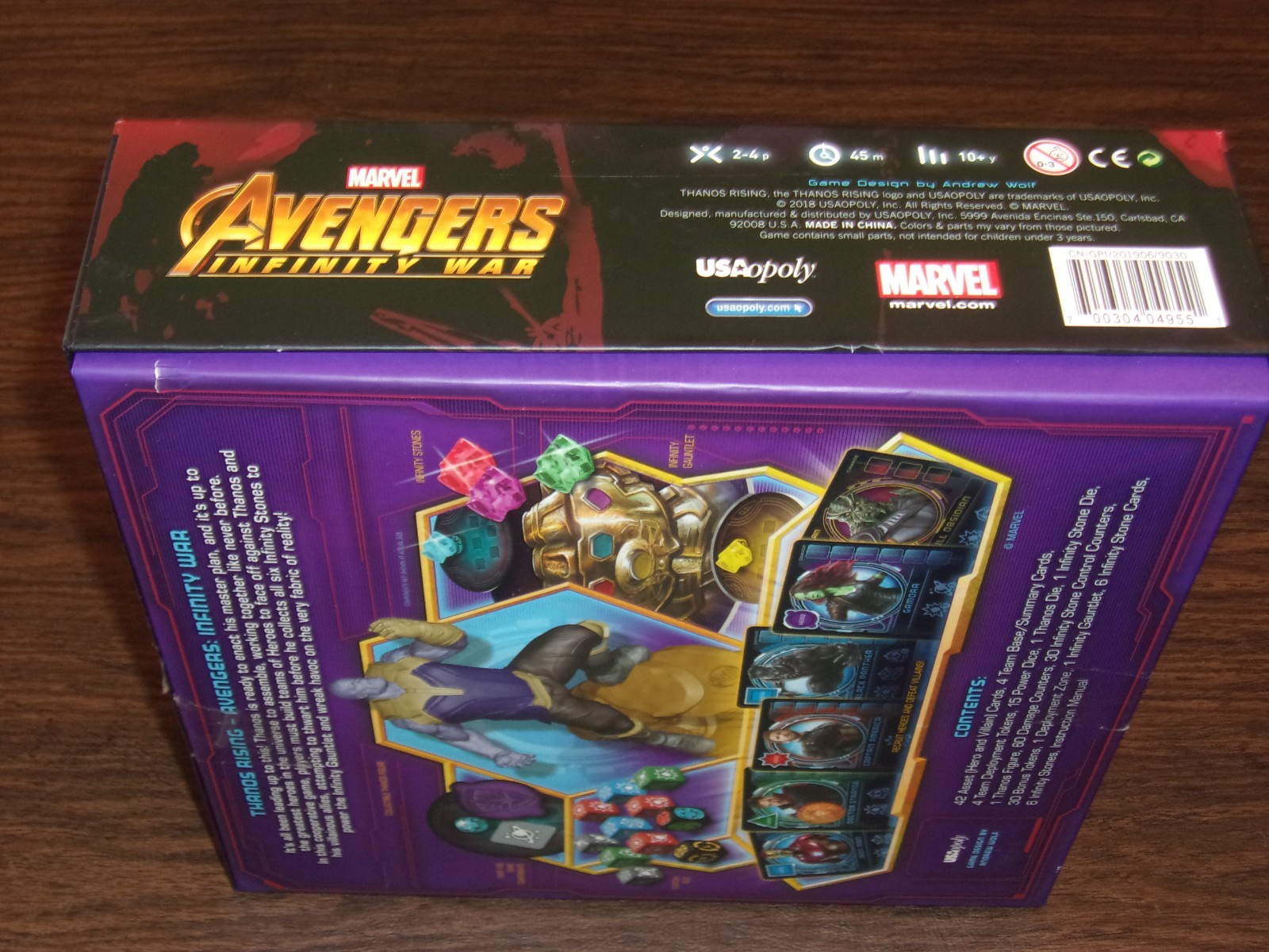 2018 Thanos Rising Board Game Marvel Avengers Infinity War By USAopoly