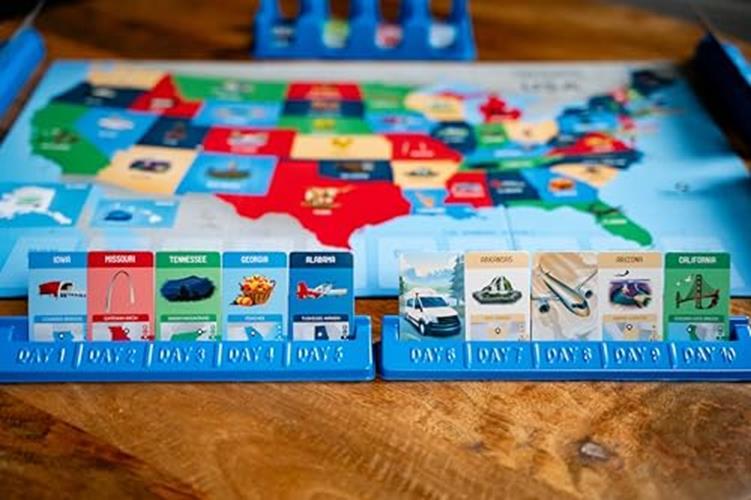 10 Days in The USA | Family Road Trip Board Game for All Ages | Designed by