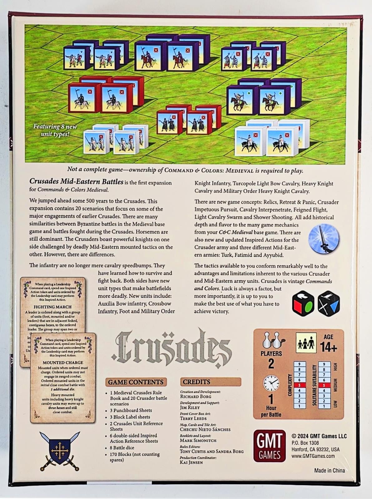 C&C Medieval Expansion 1: Crusades Mid-Eastern Battles 1 by GMT – SEALED