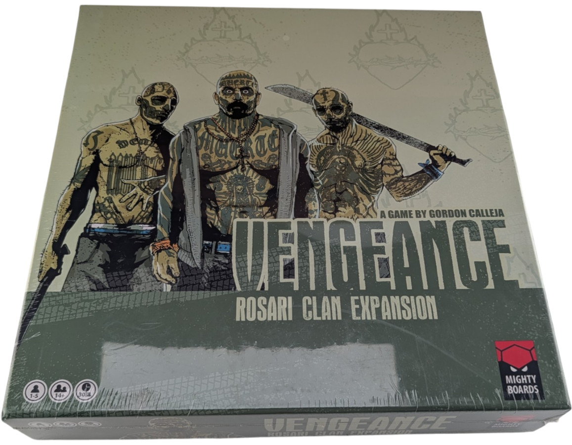 Vengeance Rosari Clan Expansion Board Game Mighty Boards Greenbrier New Sealed