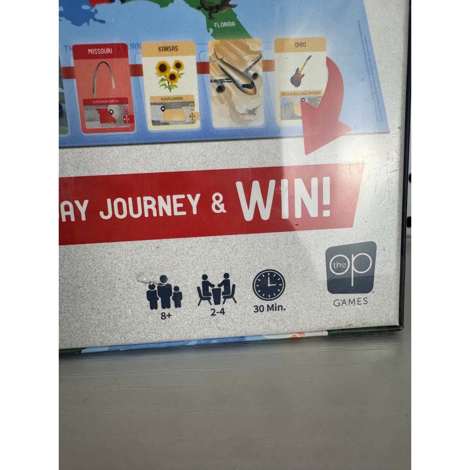 10 Days in the USA Board Game The Op Games New Sealed Gameschooling