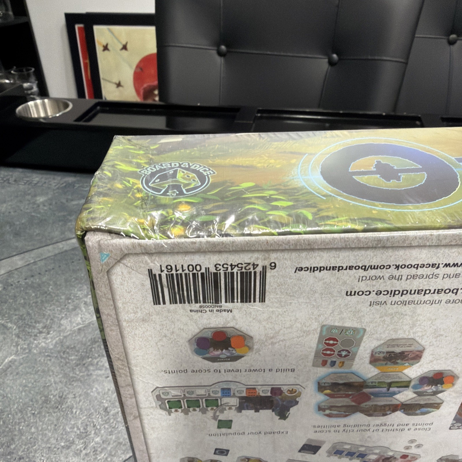 Origins First Builders Strategy Board Game New Board & Dice damaged box