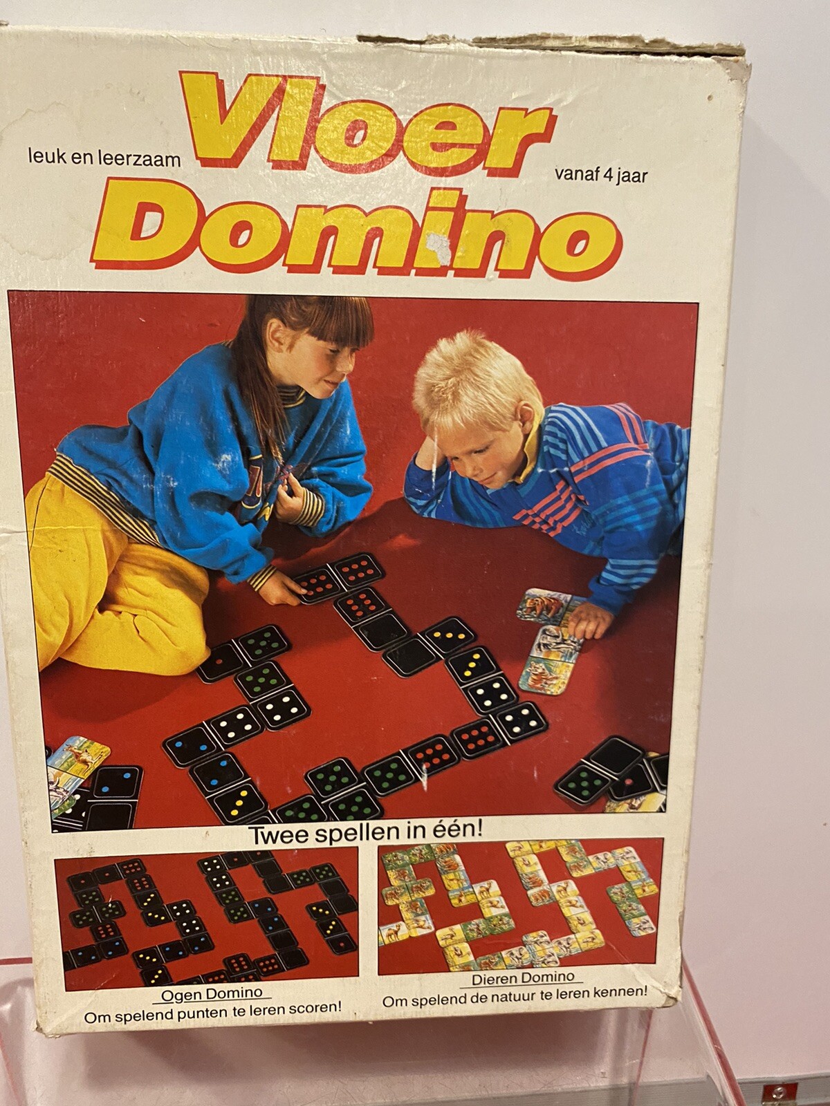 Vloer Domino Game Animals Leerspel Vintage Hema BV Amsterdam Dutch Game
