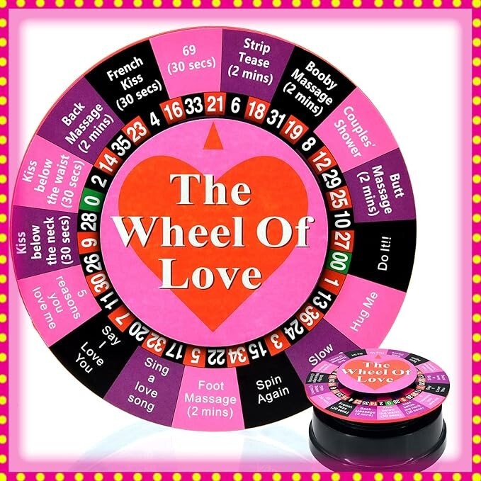 Electric Love Spinner Wheel Game for Couples Romantic Foreplay Bedroom Toy