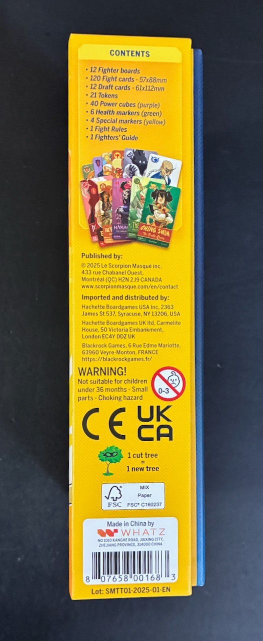Scorpion Masqué Tag Team Arcade Fighting Table Top Card Game Like N E W