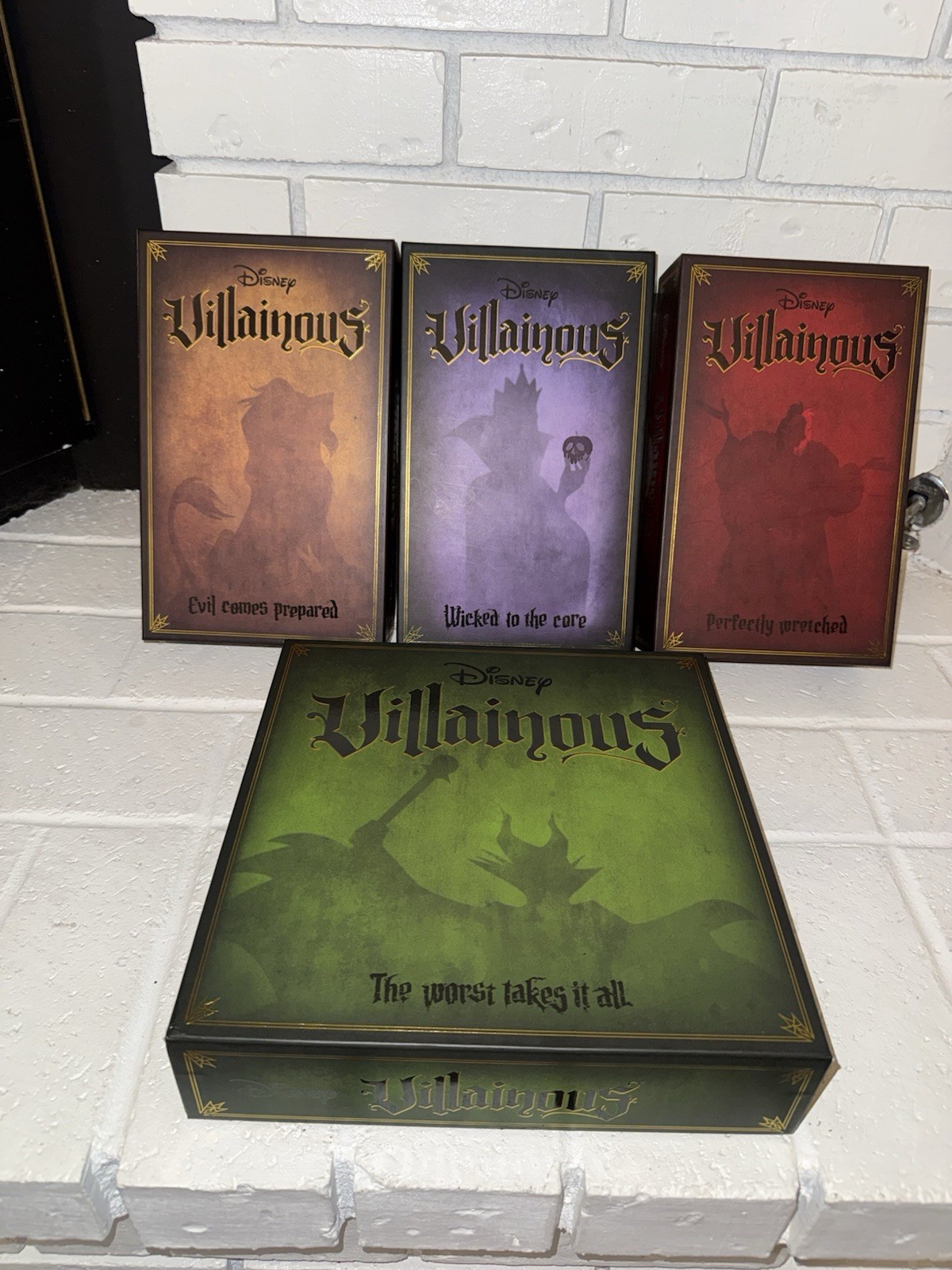 Disney Villainous Lot of 4 Board Games Sealed Ravensburger Wicked to the Core +
