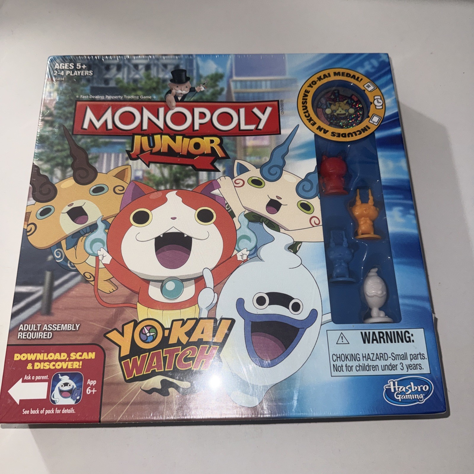 Yo-Kai Watch Edition Board Game w/Exclusive Yokai Medal NIB Monopoly Junior