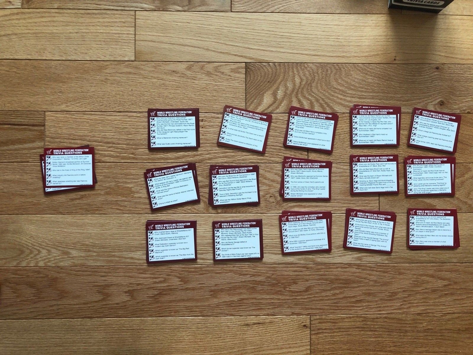 Vintage 1998 WWF Wrestling Trivia Game 2nd Ed. Cardinal 32760 Complete Set USA