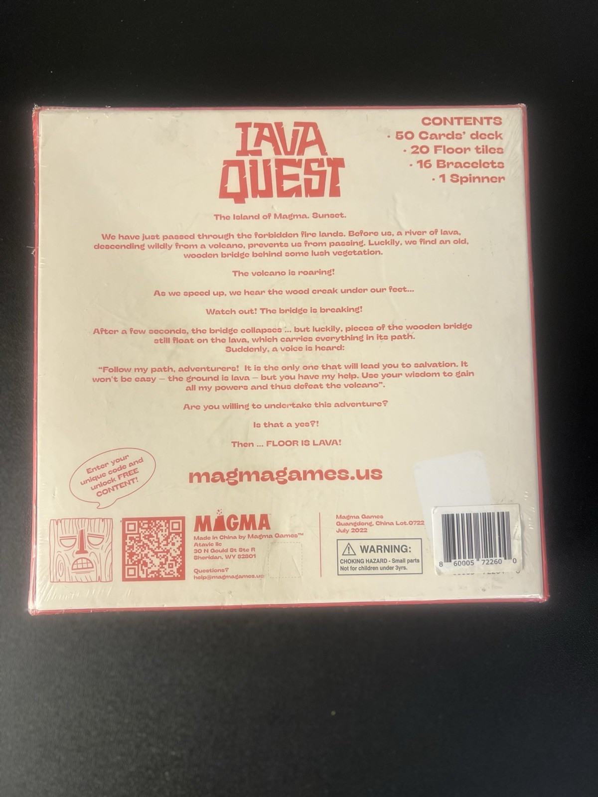 Floor Is Lava Game Family Game Fun Times by Magma Games Ages 5+ New Sealed