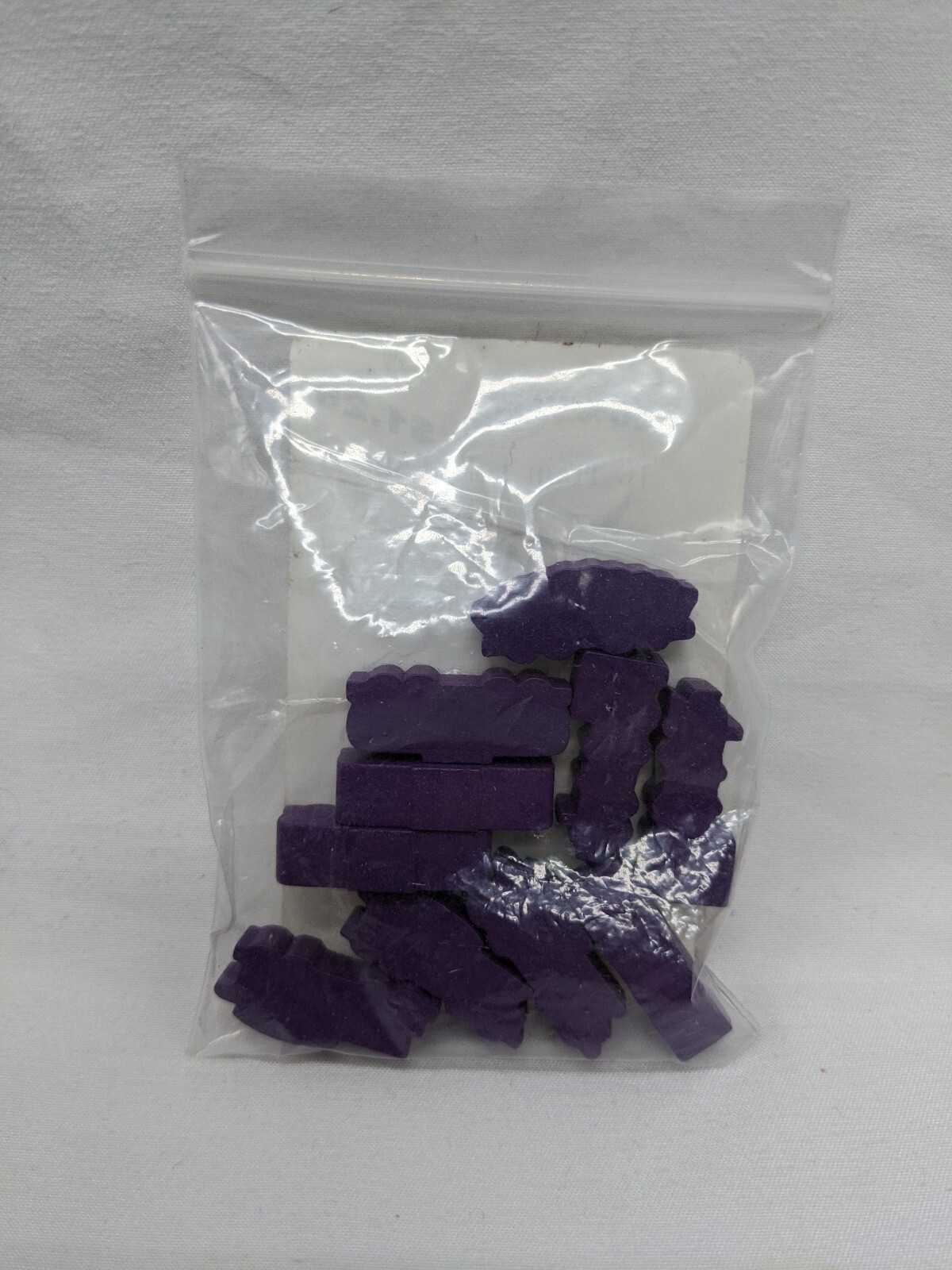 Mayday Games Purple Wood 10 Train Token Set
