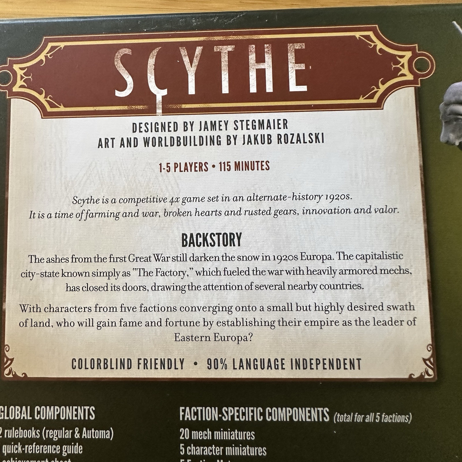 Stonemaier Games Scythe Board Game Excellent Condition