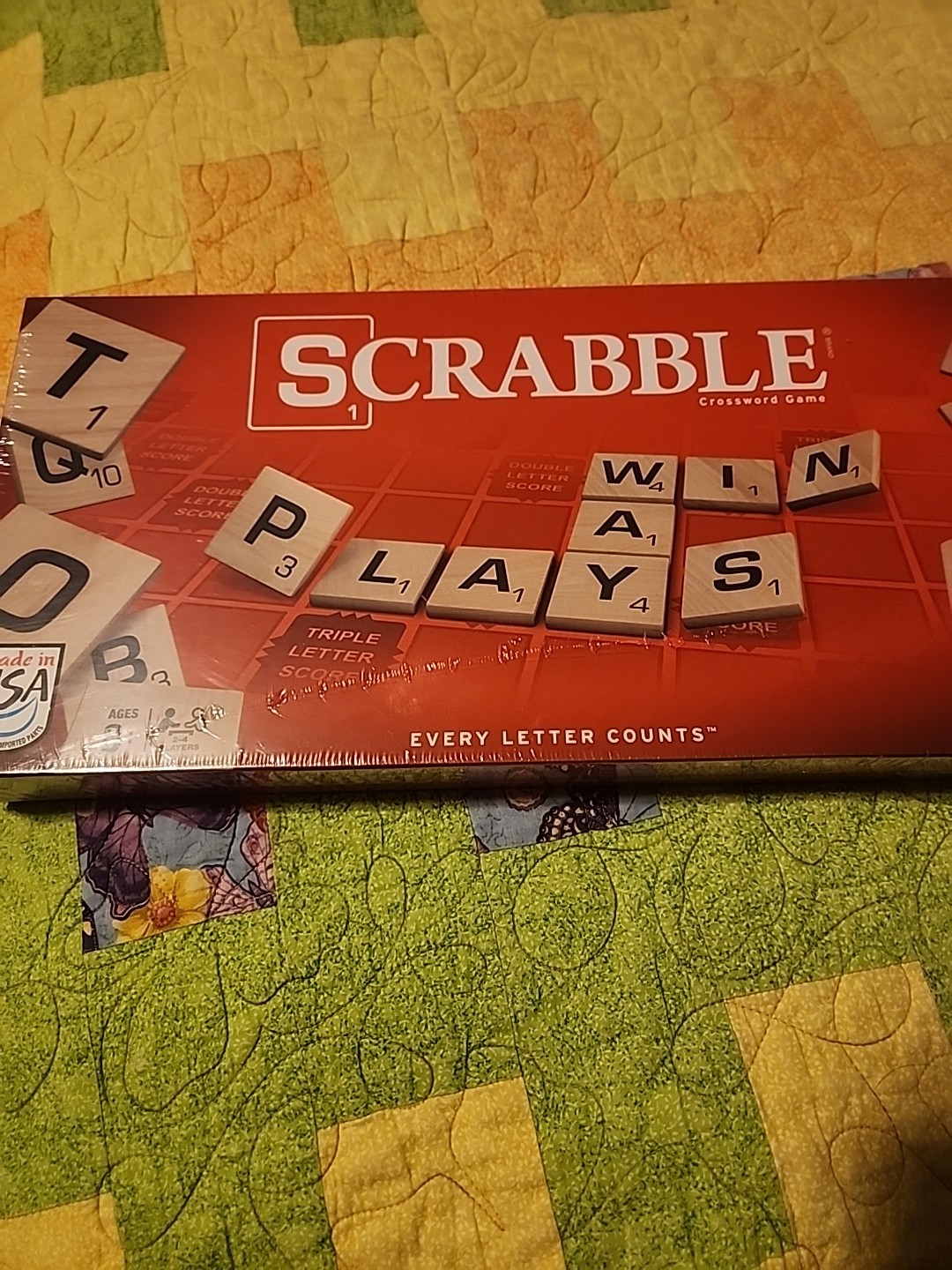 Hasbro Classic Scrabble Board Game for Kids Family Multi-Player Fun New Sealed